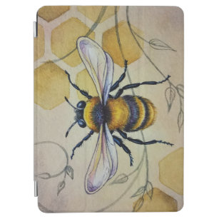 Vintage Biene Nr. 1 und Honeycomb Wasserfarbe Kuns iPad Air Hülle