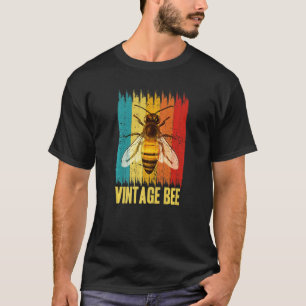 Vintage Biene Retro Sonnenuntergang T-Shirt