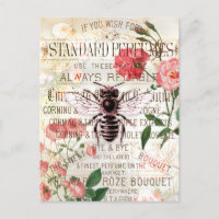 Vintage Biene Rose Bouquet Ephemera