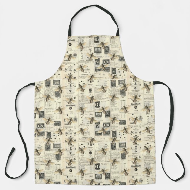 Vintage Biene Schürze (Vorderseite)