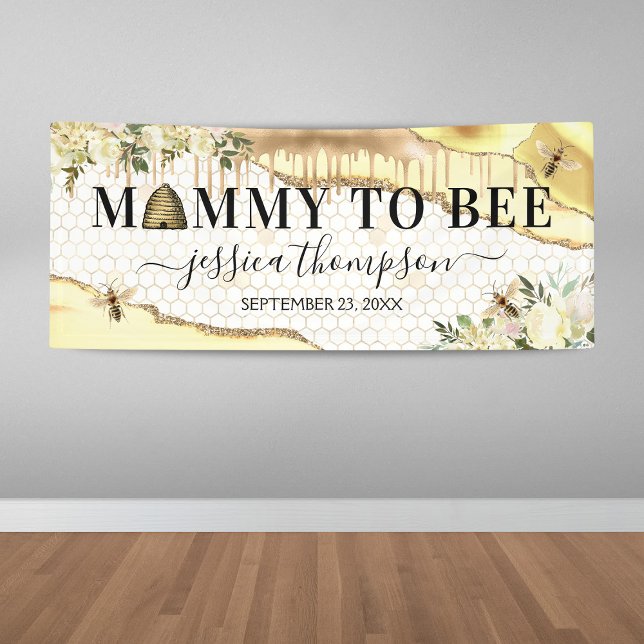 Vintage BienenBaby-Dusche Banner (Von Creator hochgeladen)