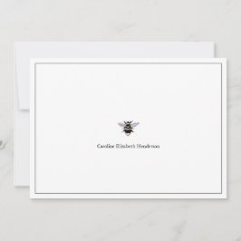 Vintage Bienenklassik Mitteilungskarte