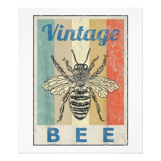 Vintage Bienenkönigin Honey Beekeeper Fotodruck (Vorne)