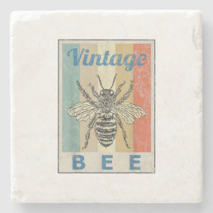 Vintage Bienenkönigin Honey Beekeeper Steinuntersetzer
