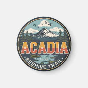 Vintage Bienenstock Pfad Acadia Nationalpark Gesch Magnet