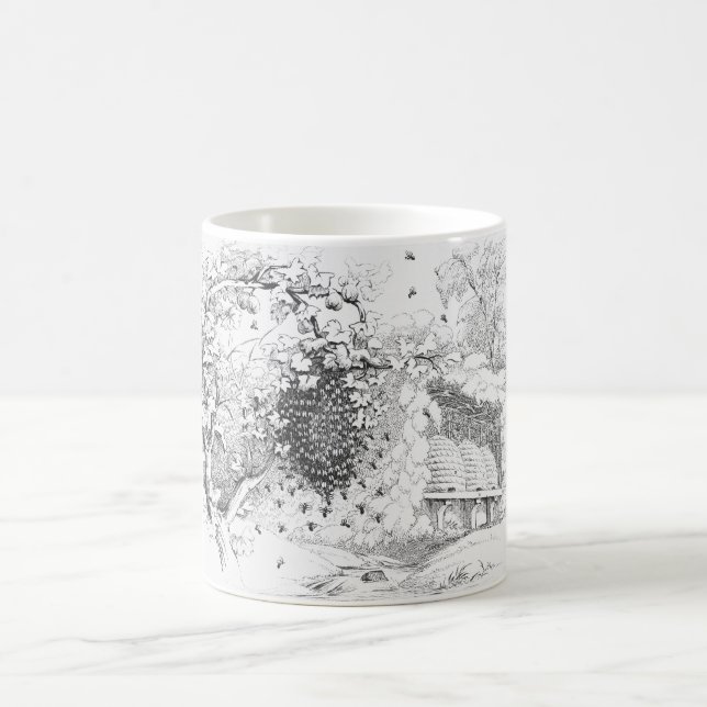 Vintage Bienenstöcke Tasse (Mittel)