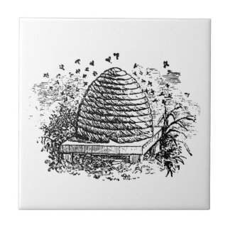 Vintage Bienenzucht Fliese