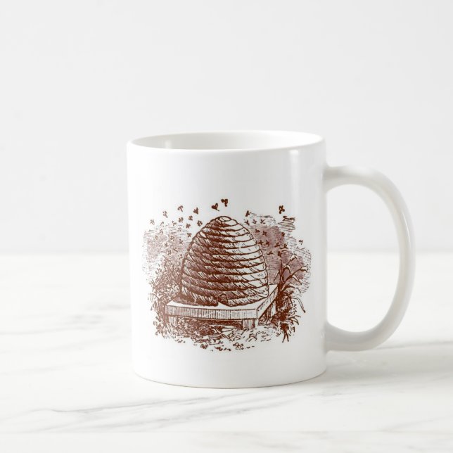 Vintage Bienenzucht Kaffeetasse (Rechts)