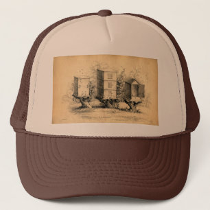 Vintage Bienenzucht Truckerkappe