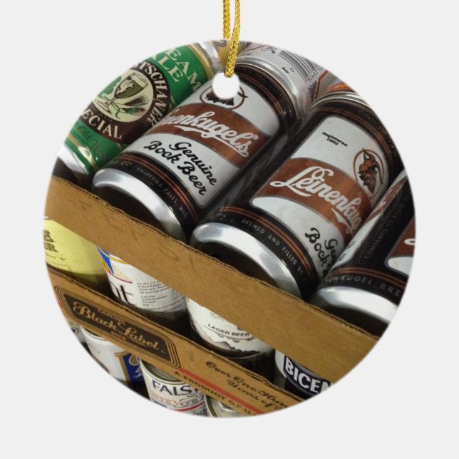 Vintage Bier-Dosen-Verzierung Keramikornament (Vorne)