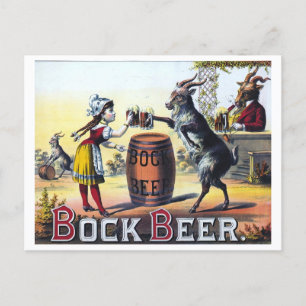Vintage-Bierposter Postkarte