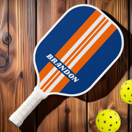 Vintage Big City Kundgebung Streifen mit Namen Pickleball Schläger