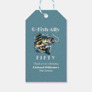 Vintage Big Fish Der Köder OFishAlly 50. Geburtsta Geschenkanhänger