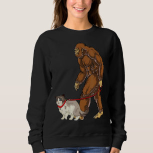 Vintage Big Foot Ragdoll Katze Wandern Sweatshirt