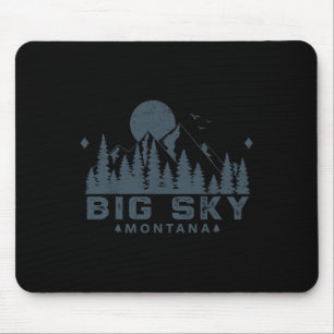 Vintage Big Sky Montana Gebirgs-Ski Berg Outdoor V Mousepad