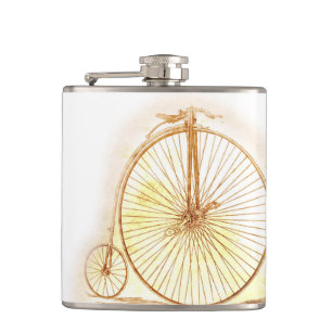 Vintage Big Wheel Fahrrad-Flasche Flachmann