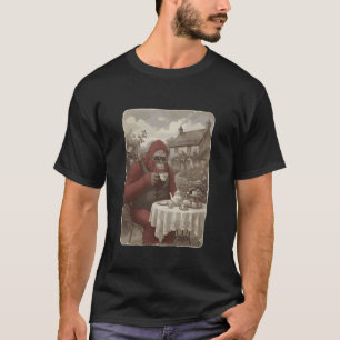 Vintage Bigfoot Afternoon Tea viktorianischer Cott T-Shirt