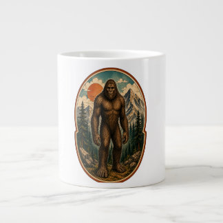 Vintage Bigfoot Bergwächter Aquarell Krypta Jumbo-Tasse