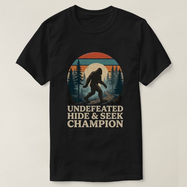 Vintage-Bigfoot-Bergwandertag  T-Shirt (Design vorne)
