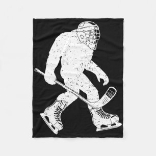Vintage Bigfoot Eishockey Sasquatch Eishockey Spor Fleecedecke