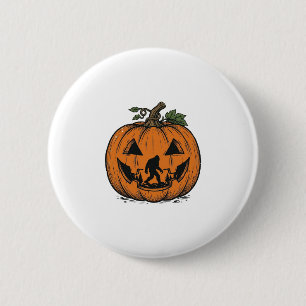Vintage-Bigfoot-Kürbis-Halloween-Vektordesign_1 Button
