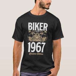 Vintage-Biker Männer Frauen Motorrad Geboren 1967 T-Shirt