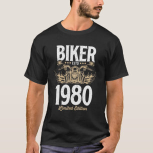 Vintage Biker Männer - Motorrad-Frauen Geboren 198 T-Shirt