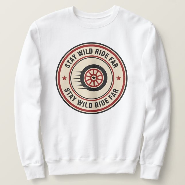 Vintage Biker Road Motion Sweatshirt (Design vorne)