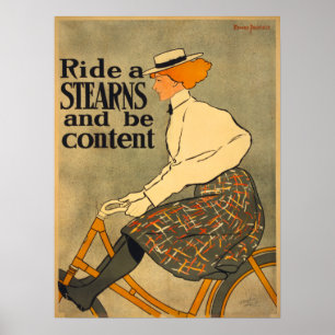 Vintage Bikerinnen und Kunsthandwerkerin Poster