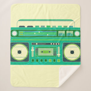 Vintage-Bild einer klassischen Boom-Box Sherpadecke