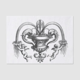 Vintage-Bild mit Cherubs Decoupage Seidenpapier