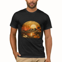 Vintage-Bild-Shirt Herren
