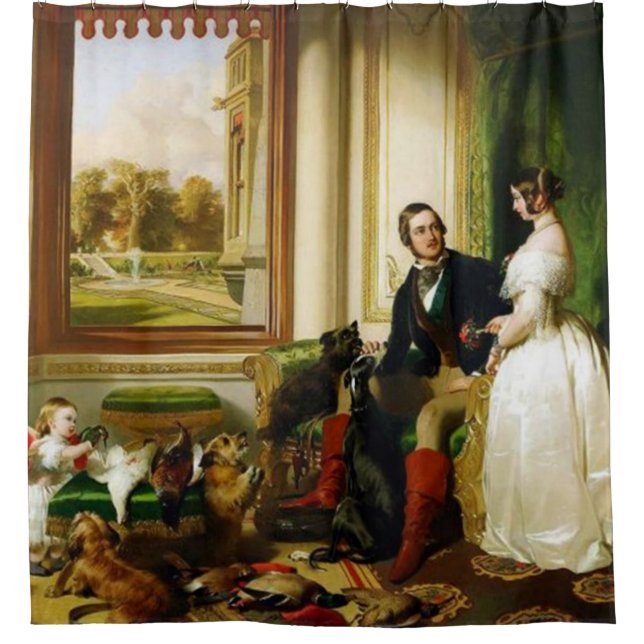 VINTAGE BILDER DUSCHVORHANG (Vorderseite)