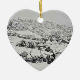 Vintage Bilder von Bethlehem Keramikornament