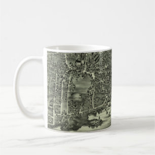 Vintage bildhafte Karte von Marblehead MA (1882) Tasse