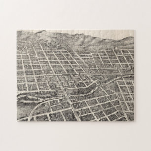 Vintage bildhafte Karte von Reno Nevada (1907) Puzzle