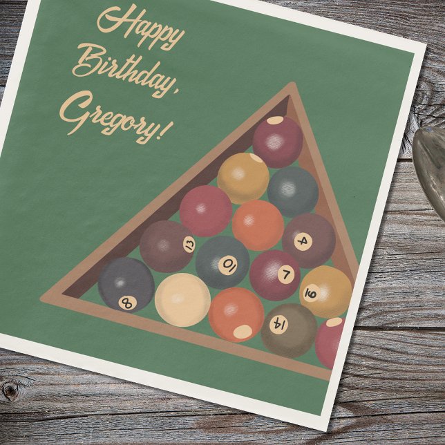 Vintage Billard-Balls - Geeigneter Billardtisch Serviette (Von Creator hochgeladen)