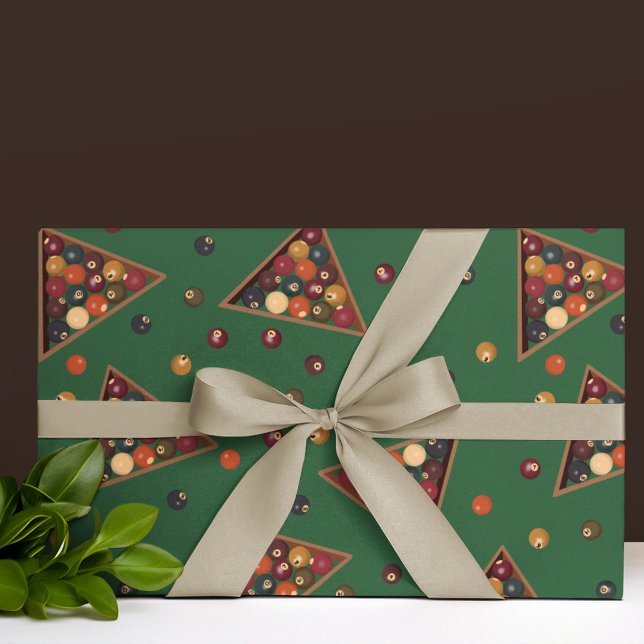 Vintage Billardtische Geschenkpapier (Von Creator hochgeladen)