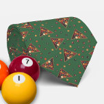 Vintage Billardtische Krawatte<br><div class="desc">Diese gemusterte Krawatte ist perfekt für Poolspieler. Sie werden dieses Papier sicherlich schätzen, das meine realistischen Bilder von Vintagen Billardkugeln Set vor einem grünen Hintergrund zeigt.</div>