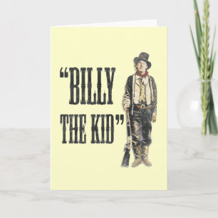 Vintage Billy the Kid Karte