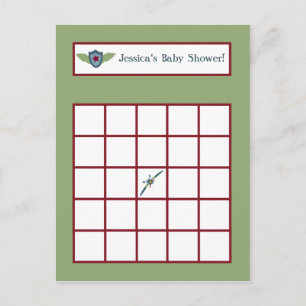 Vintage Bingokarte Einladungspostkarte