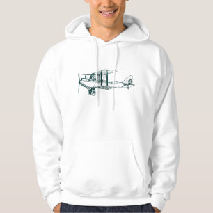 Vintage Biplane - dunkelgrün Hoodie