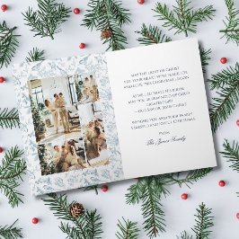 Vintage Bird & Pine Christmas Folding Card Karte