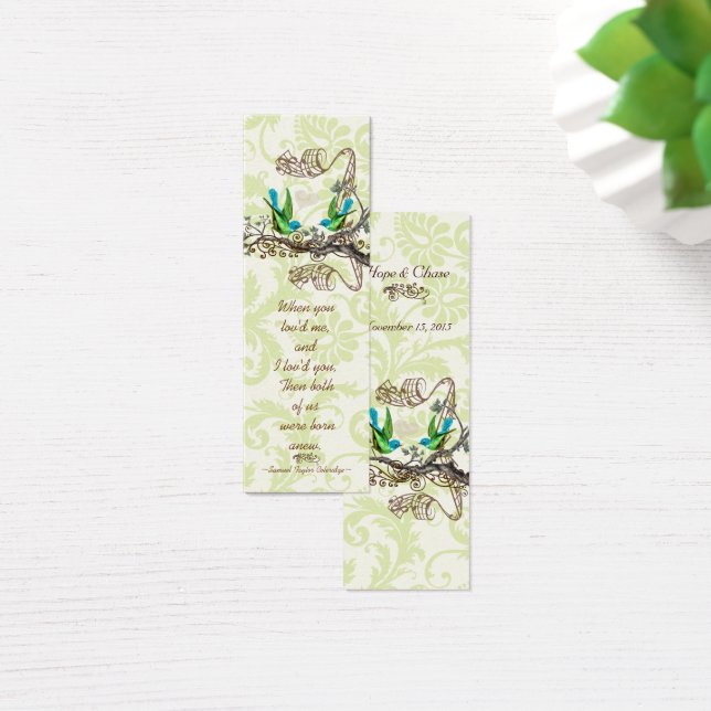 Vintage Bird-Wedding-Tags (Schreibtisch)