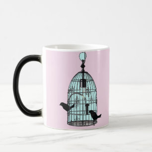 Vintage Birdcage-Tasse mit Monogramm Verwandlungstasse