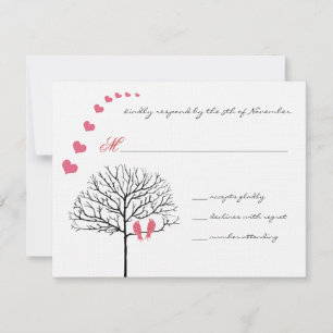 Vintage Birds Honeysuckle Rosa Hochzeitseinladung Einladung