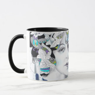 Vintage Birds- und Birkenbäume Tasse