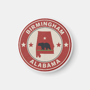 Vintage Birmingham, Alabama Geschenke Magnet