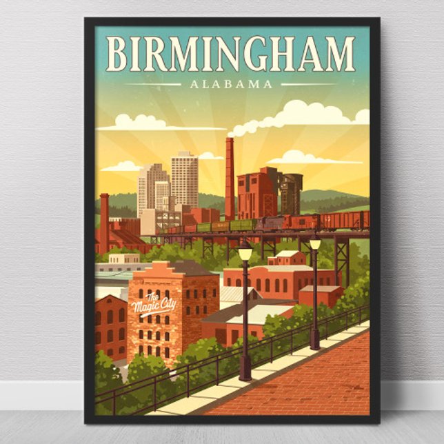 Vintage Birmingham, Alabama Poster (Von Creator hochgeladen)