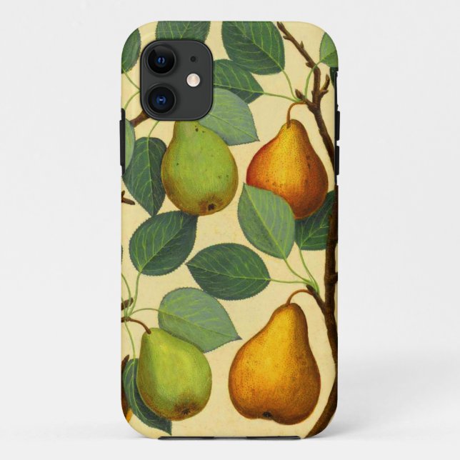 Vintage Birnen Case-Mate iPhone Hülle (Rückseite)